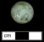 18BC27 - Machine made glass marbles, various types (primarily patched and cat eye) - click image to see larger view.